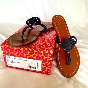 Tory Burch Vegan Leather Flat Thong Flip Flop